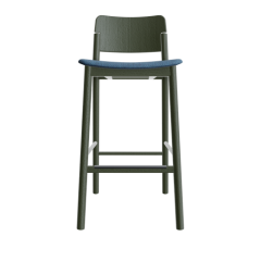 BA 11 Barhocker Esche bordeaux mit Sitzpolster